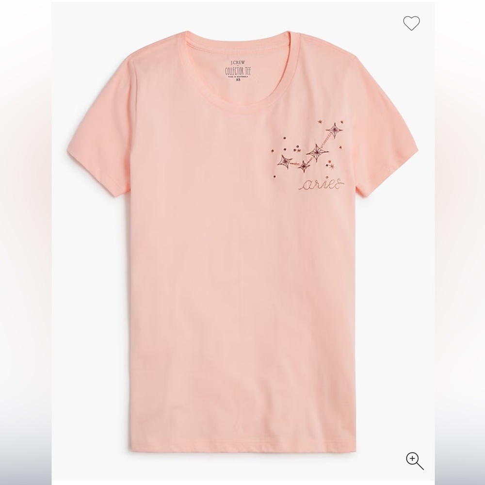 NWT J Crew Aries Zodiac Graphic Tee